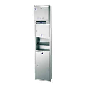 Dispensador automático de toallas de papel combinado 3 en 1, secador de manos automático y contenedor de basura