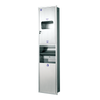 Dispensador de toallas de papel plegable, secador de manos automático y contenedor de basura, combinación 3 en 1