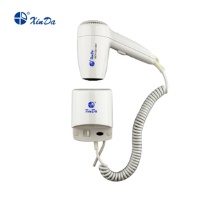 El secador de pelo blanco XINDA RCY-120 18A para el hogar y el hotel con interruptor de seguridad ABS