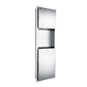 Dispensador de toallas de papel plegable múltiple SUS 304 y contenedor de basura 2 en 1 combinación