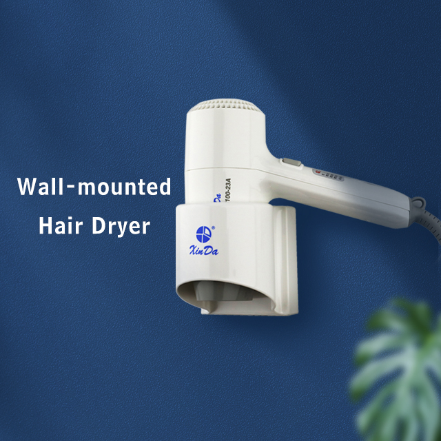 Secador de pelo de plástico ABS para baño de Hotel secador de pelo profesional montado en la pared CXINDA RCY-100 23A
