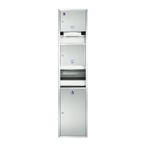 Dispensador de toallas de papel plegable múltiple 3 en 1, secador de manos automático y contenedor de basura