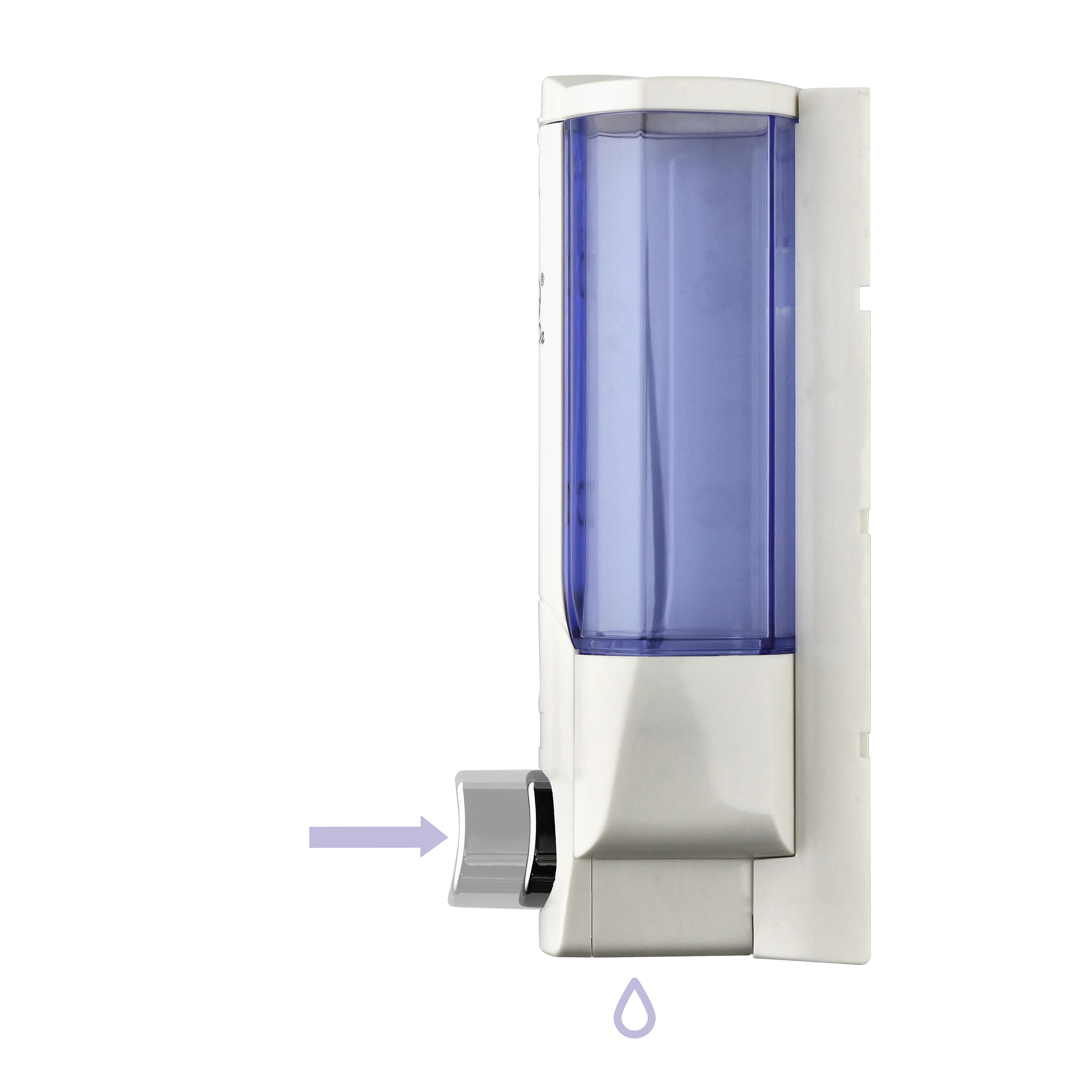 Dispensador de jabón manual de doble presión XinDa ZYQ138s Dispensador de jabón de gel líquido de plástico ABS montado en la pared