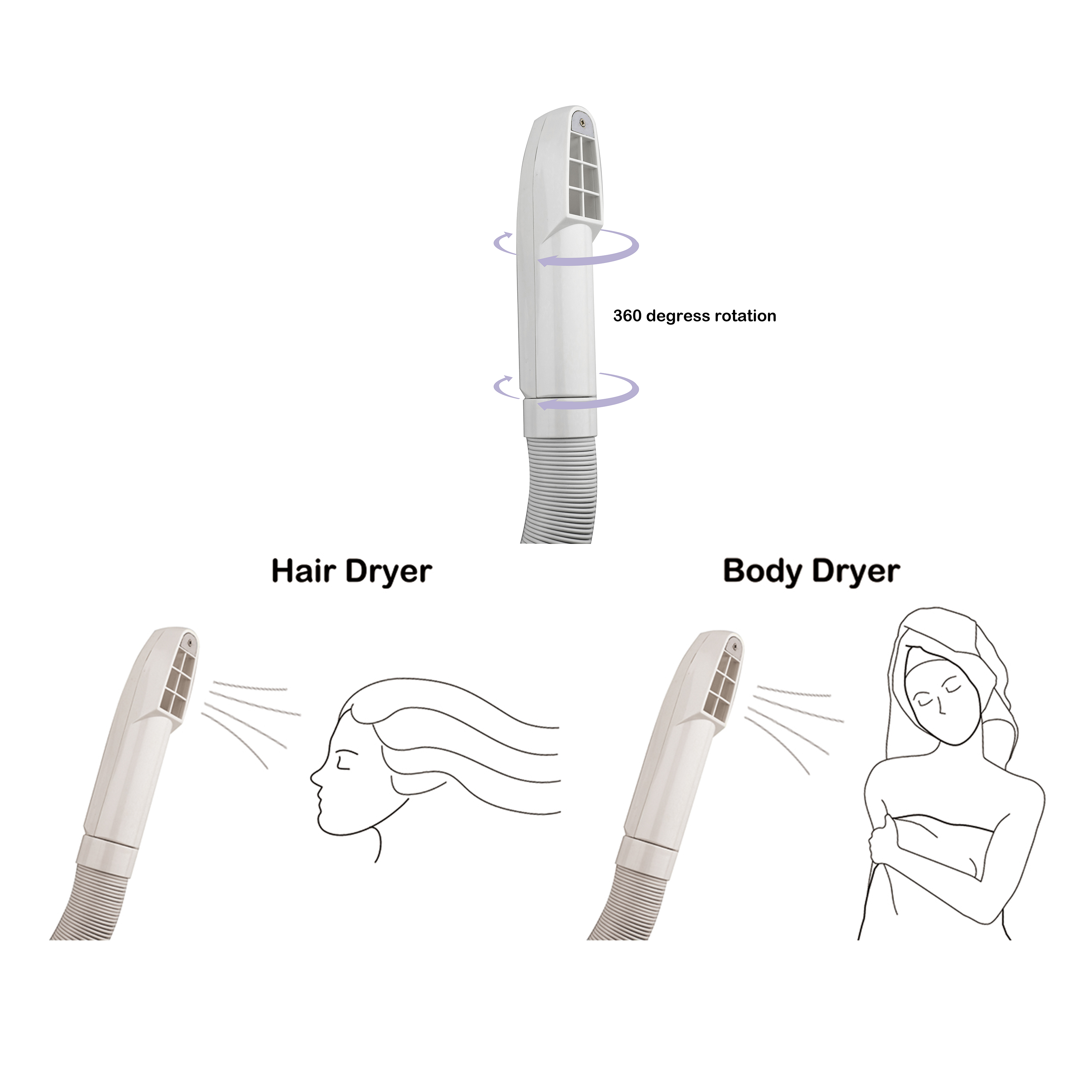 Máquina secadora de cabello al por mayor Secador de cabello profesional con cepillo de aire caliente