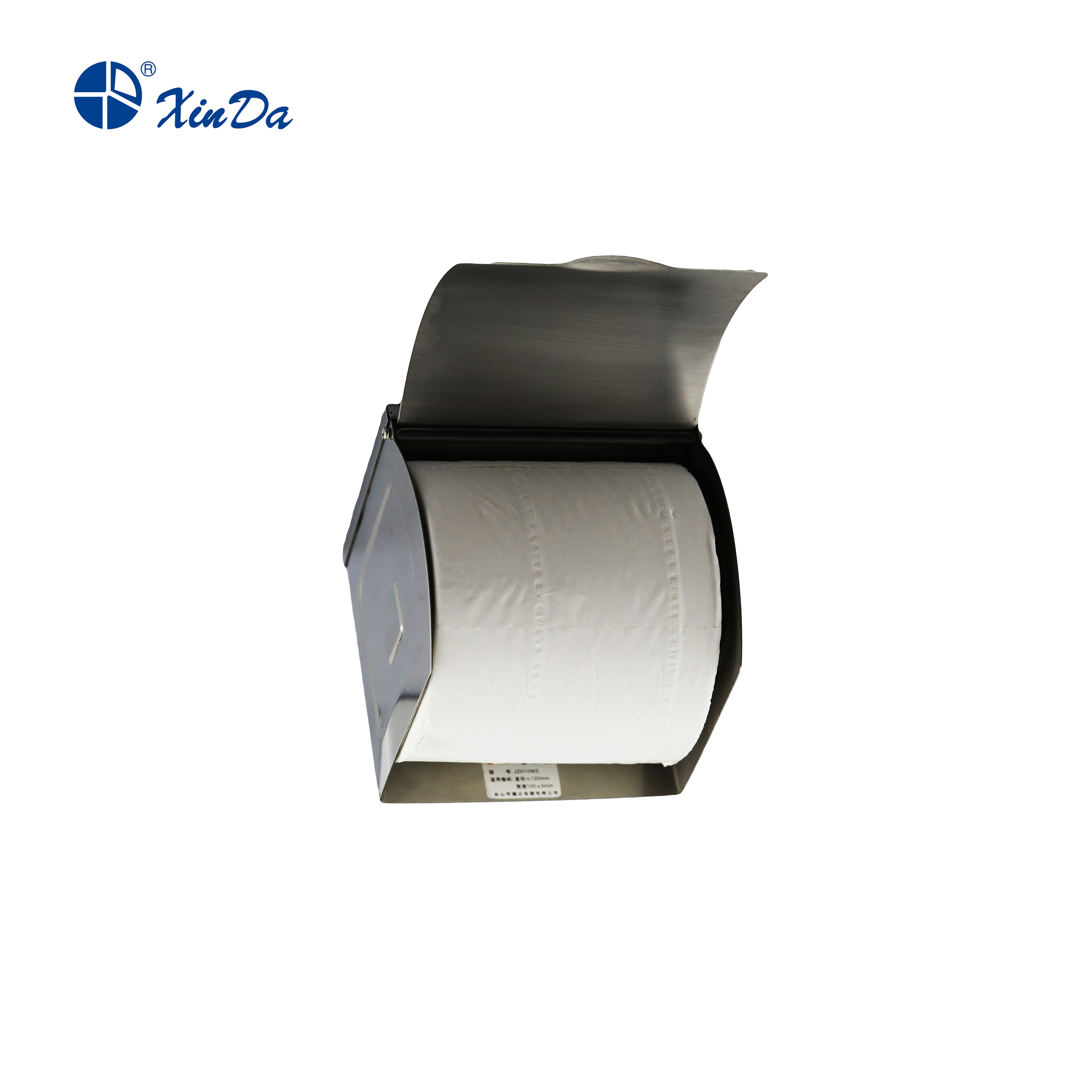 Rollo de papel de acero inoxidable soporte para pañuelos montado en la pared caja de pañuelos para el baño del hogar